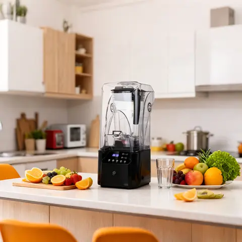 Commercial Blender Mixer Smart Touch Screen Fruit Food Ice Crusher Processor Home Smoothies Juicer Maker Multi Function Crusher