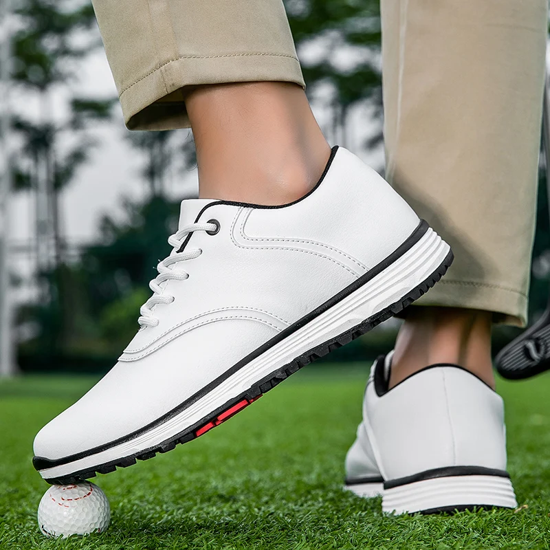 2024 New Golf Shoes Men\'s Comfortable Outdoor Dingless Golf Leisure Anti Slip Walking Training Shoes Size 38-47