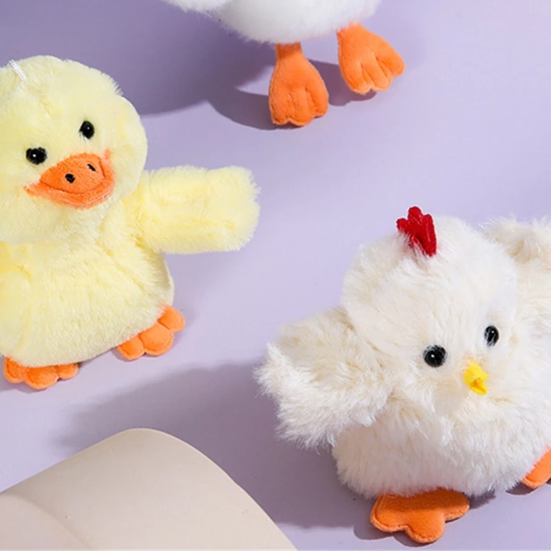 Boneka Ayam/Bebek/Angsa Kartun Mewah Elektrik Mainan Boneka Kreatif Mainan Ulang Tahun Mewah Elektrik Meringankan Lucu untuk