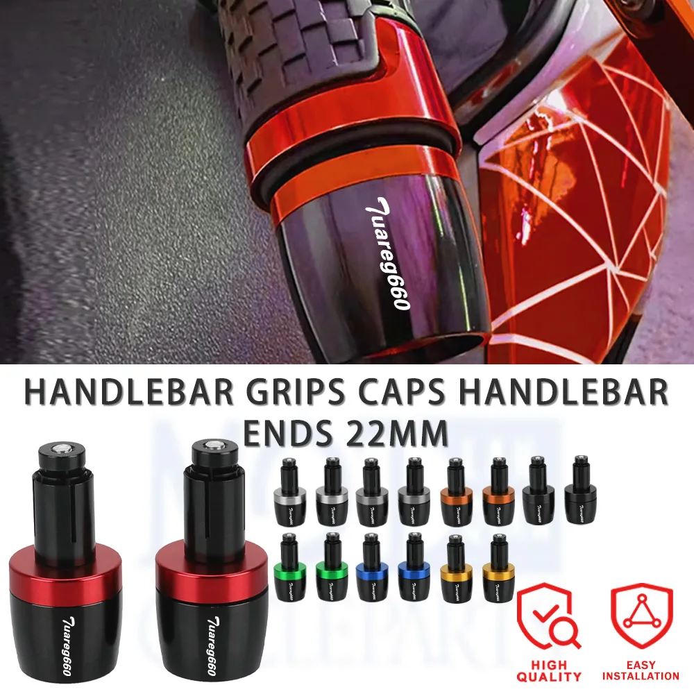 For HONDA Tuareg660 Tuareg 660 2021-2024 2023 2022 Moto Handle Bar Ends 78'' 22MM Handlebar Grips Cap Anti Vibration Silder Plug