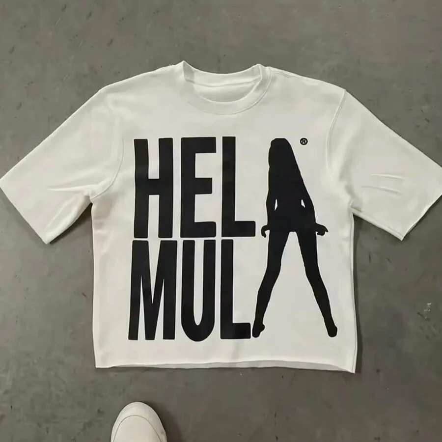 

Винтажная футболка 2000-х годов с короткими рукавами и принтом для девочек, летняя мужская и женская модная футболка в стиле ретро Y2K, повседневная уличная футболка в стиле Харадзюку, топы