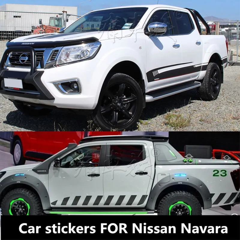 

New custom car stickers FOR Nissan Navara body personality decoration fashion sports car decals film accessories