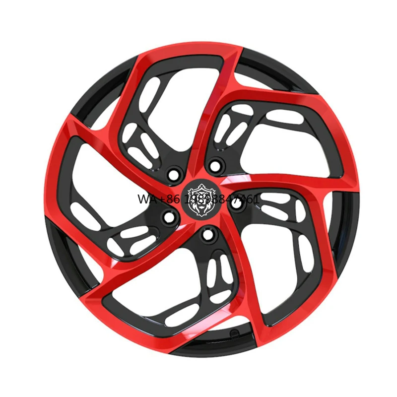 

Chinese Manufacturer High Quality Forged Luxury Rims 18x8 5x114.3 Black Red Custom Aluminum Alloy Wheels for Hongqi Auto