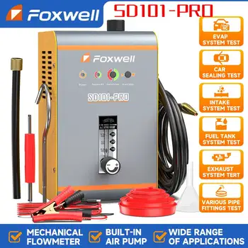 FOXWELL SD101 PRO EVAP Smoke Leak Detector Automotive Internal Air Pump Car Smoke Generator Leak Finder Inspection Tools