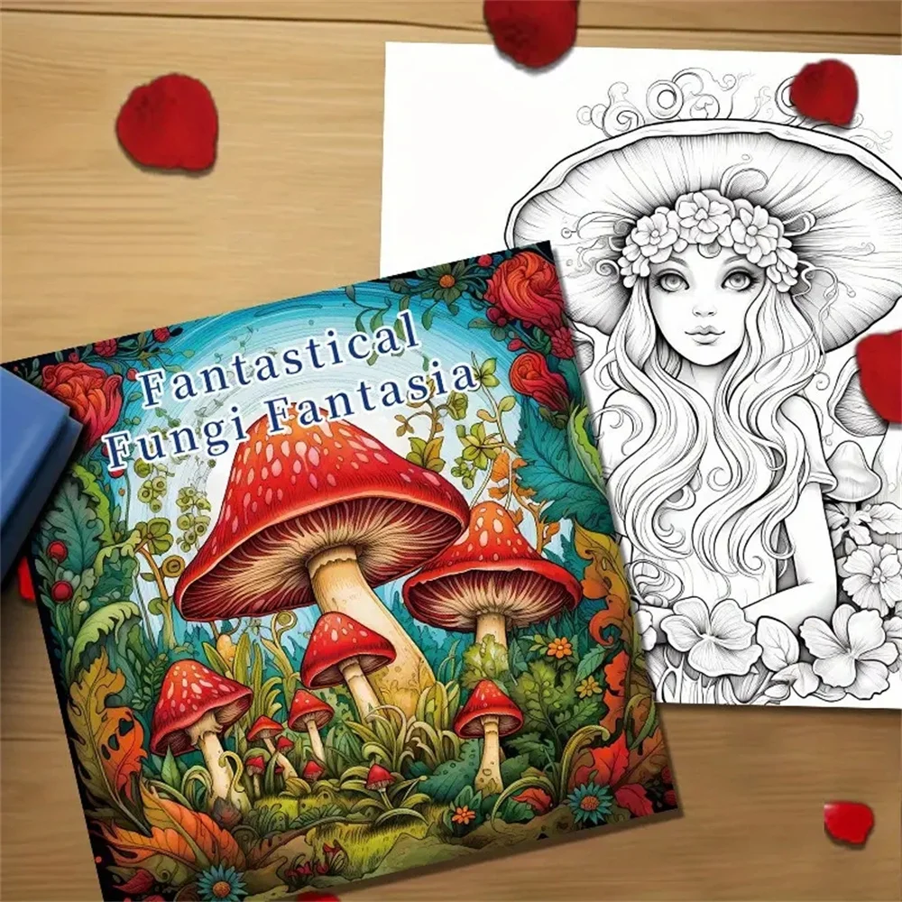 1pc Art Coloring Book 22 Page Coloring Books Gift For Birthday Party Relieve Stress Kill Time Graffiti Painting Drawing Art Book