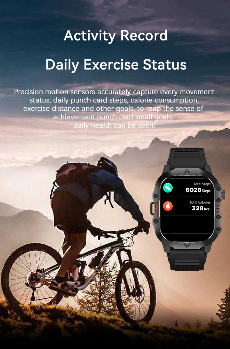 2024 Sport all'aria aperta Smart Watch Schermo a colori HD da 2,01 pollici Chiamata Bluetooth Smart Watch Monitoraggio della salute Orologio elettronico da uomo