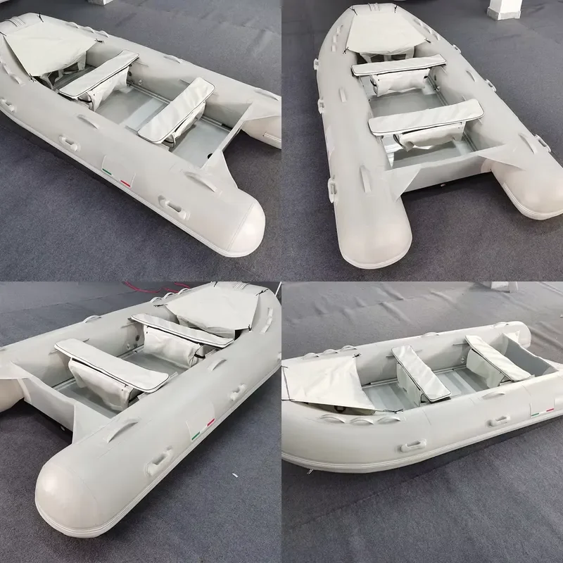 2025 Factory Supply PVC Inflatable V Shape Aluminum Floor Speed Assault Boat Inflatable Boat for Fishing