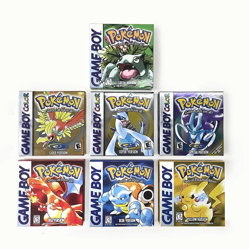 caixa-selada-pokemon-crystal-gold-yellow-red-blue-silver-de-alta-qualidade-inclui-5-idiomas-para-gbc