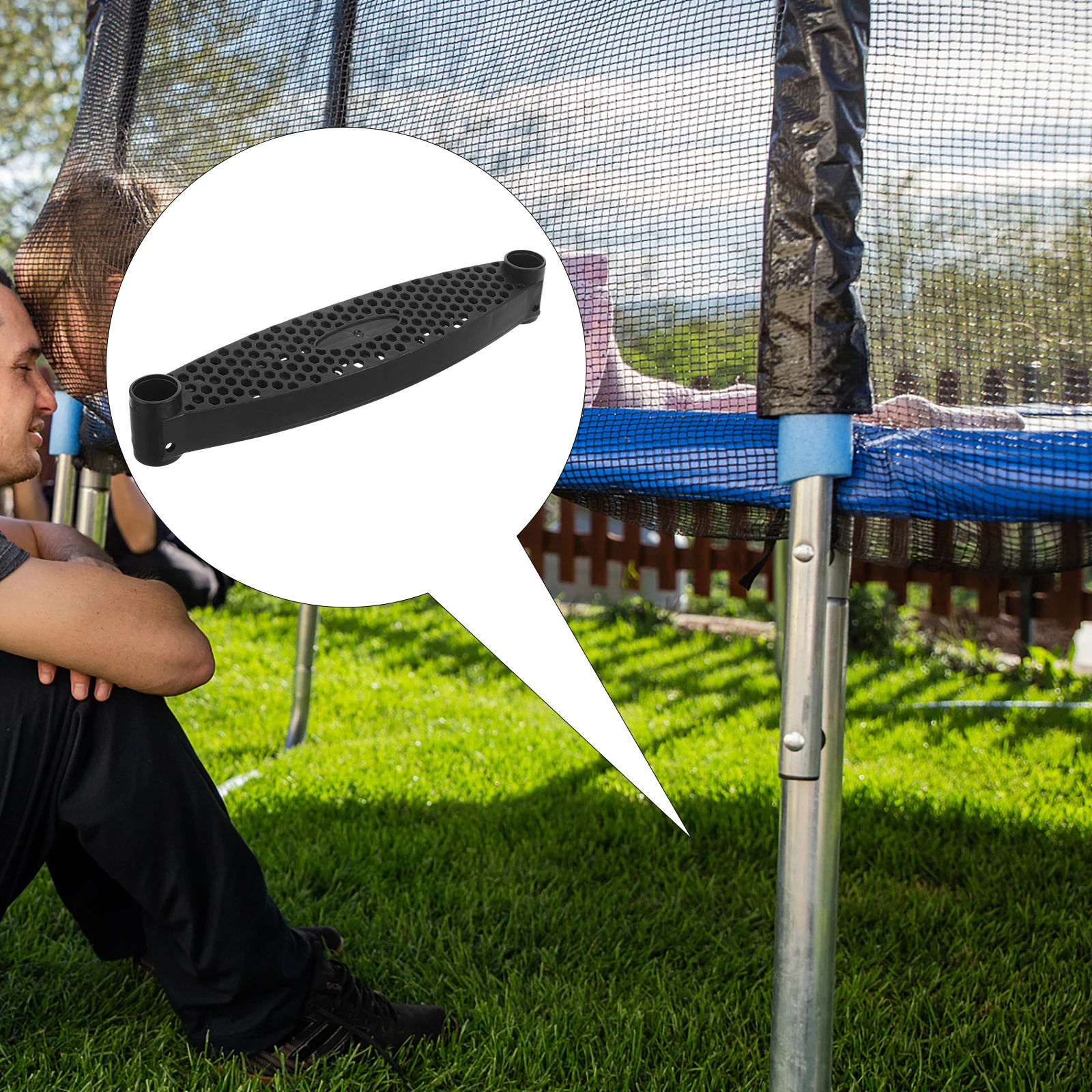 

Heavy Duty Trampoline Stair Step Replaceable Non-Slip Ladder Part Sturdy Plastic Step for Safe Family Trampoline Access