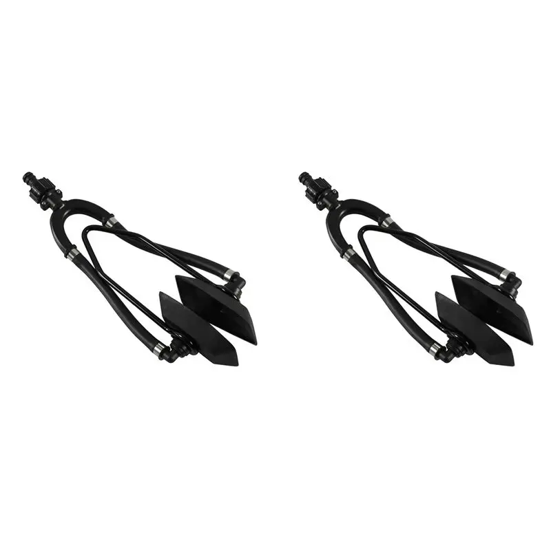 2X Outboard Muff Motor Flusher Boat Cleaning Engine Marine Tool Water Kit Ears Flow Bootsmotor Dual Ohren Flushing