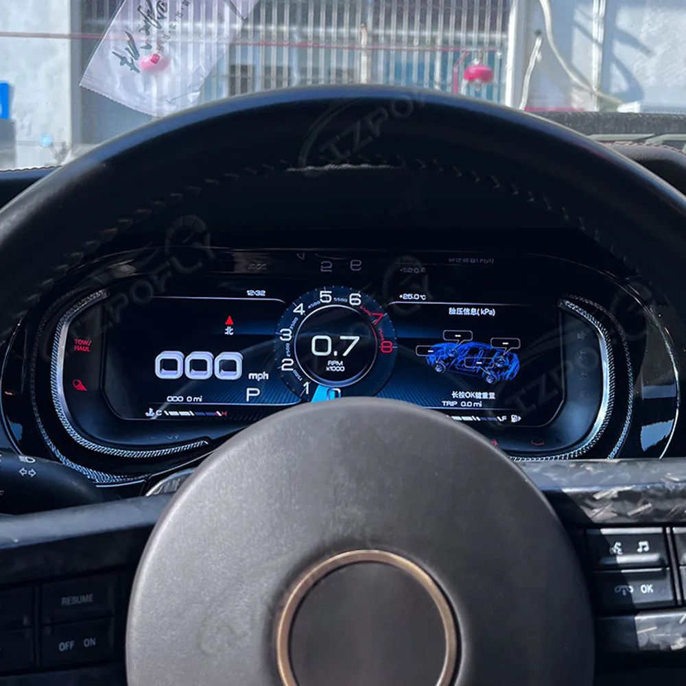 

Для Ford Mustang Shelby GT500 2006-2014: Полный ЖК-дисплей приборной панели, цифровая приборная панель, виртуальный кокпит, установка Plug & Play