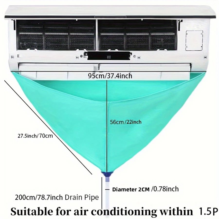 9000-18000btu 1/3/6/8 sztuk pokrywa do czyszczenia klimatyzacji zestaw worków na wodę Cleaner wodoodporny deszcz klimatyzator narzędzie do usuwania