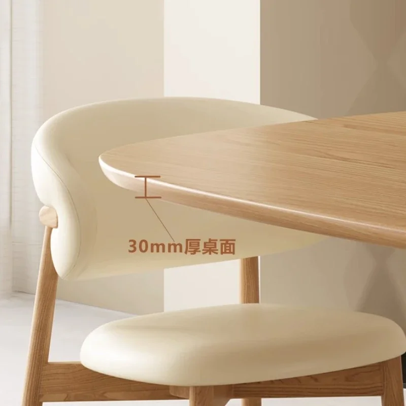 Tavoli da pranzo dal design confortevole Ristorante Tavoli da pranzo ovali semplici in legno per la casa Abiti Mesa Comedor Mobili giapponesi