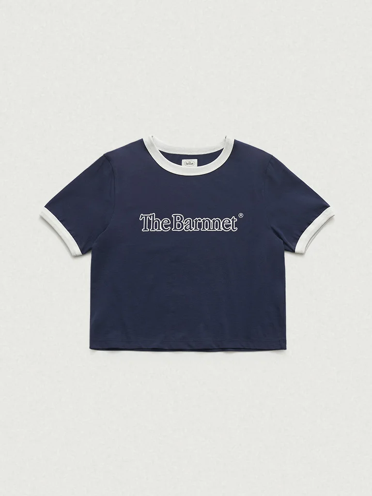 

Футболка Barnnet ort Sve, женская хлопковая футболка 00% цвета Blo с буквенным логотипом Street Sle, свободный крой, летний круглый топ