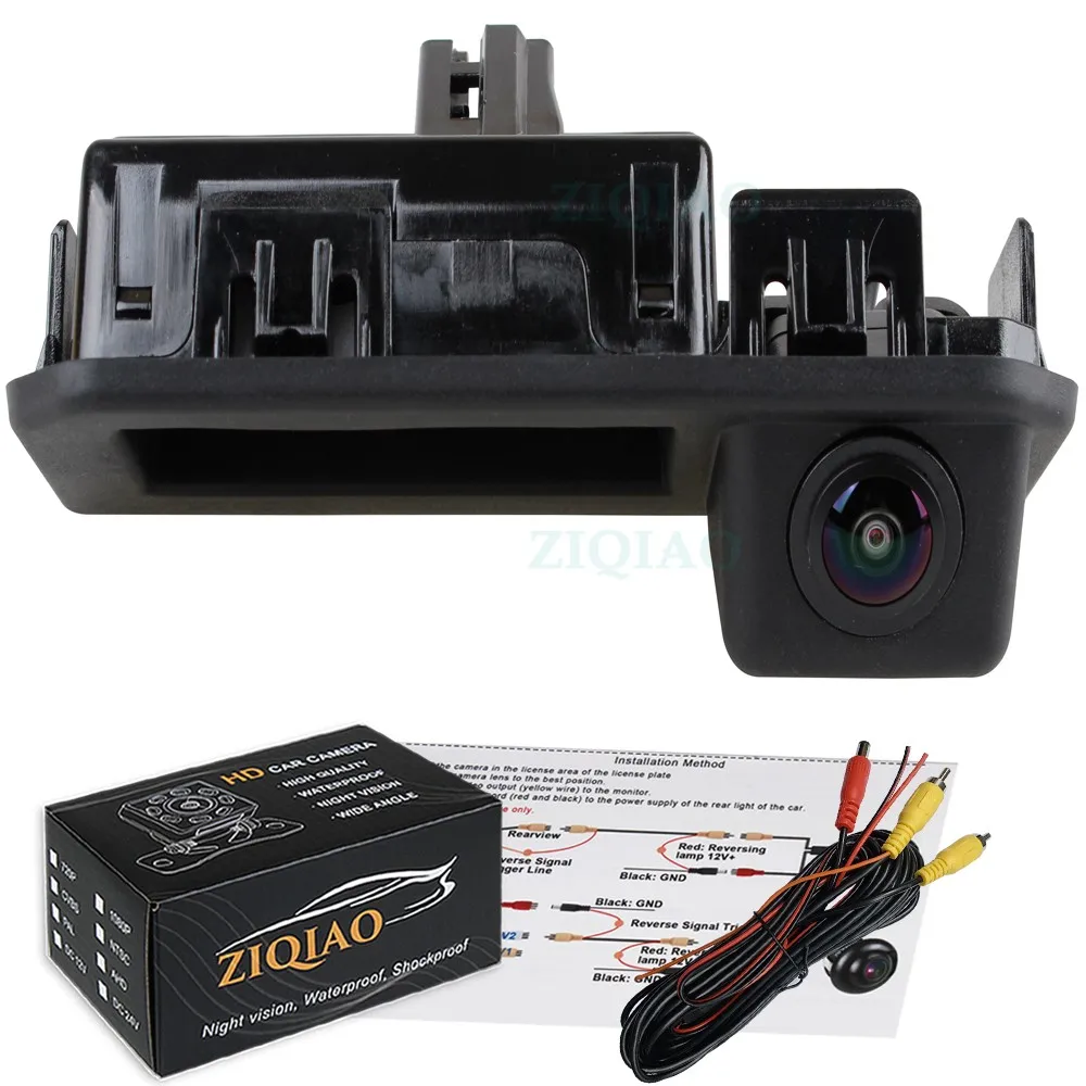 

ZIQIAO for Skoda Kodiaq 2017-2022 Karoq 2018-2022 Superb 2021 Porsche Cayenne 2018-2020 HD Trunk Handle Switch Rear Camera LS303