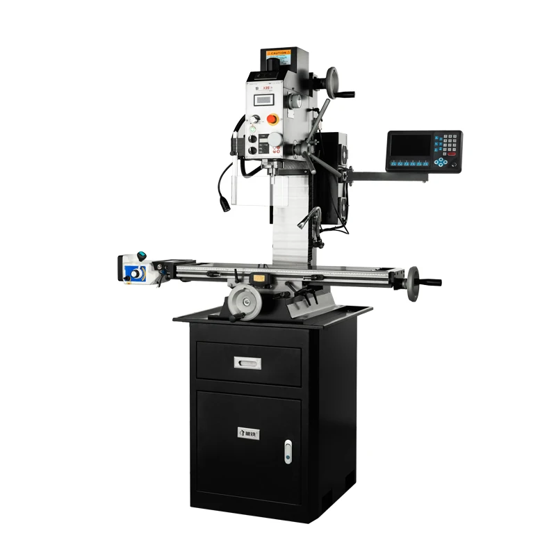 เครื่องกลึงและกัดแบบคอมโบความเร็วสูง X35 พร้อมโต๊ะทำงานและจอแสดงผล 3 แกน