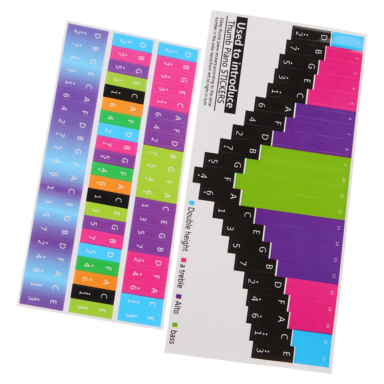 

Stickers Musical Note Kalimba Introductory Beginner Letter Keyboard for Learner