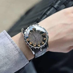 Retro King Arthur's Knights Figurines Hour Markers Wristwatch Excalibur Knights of The Round Table Quartz Watch