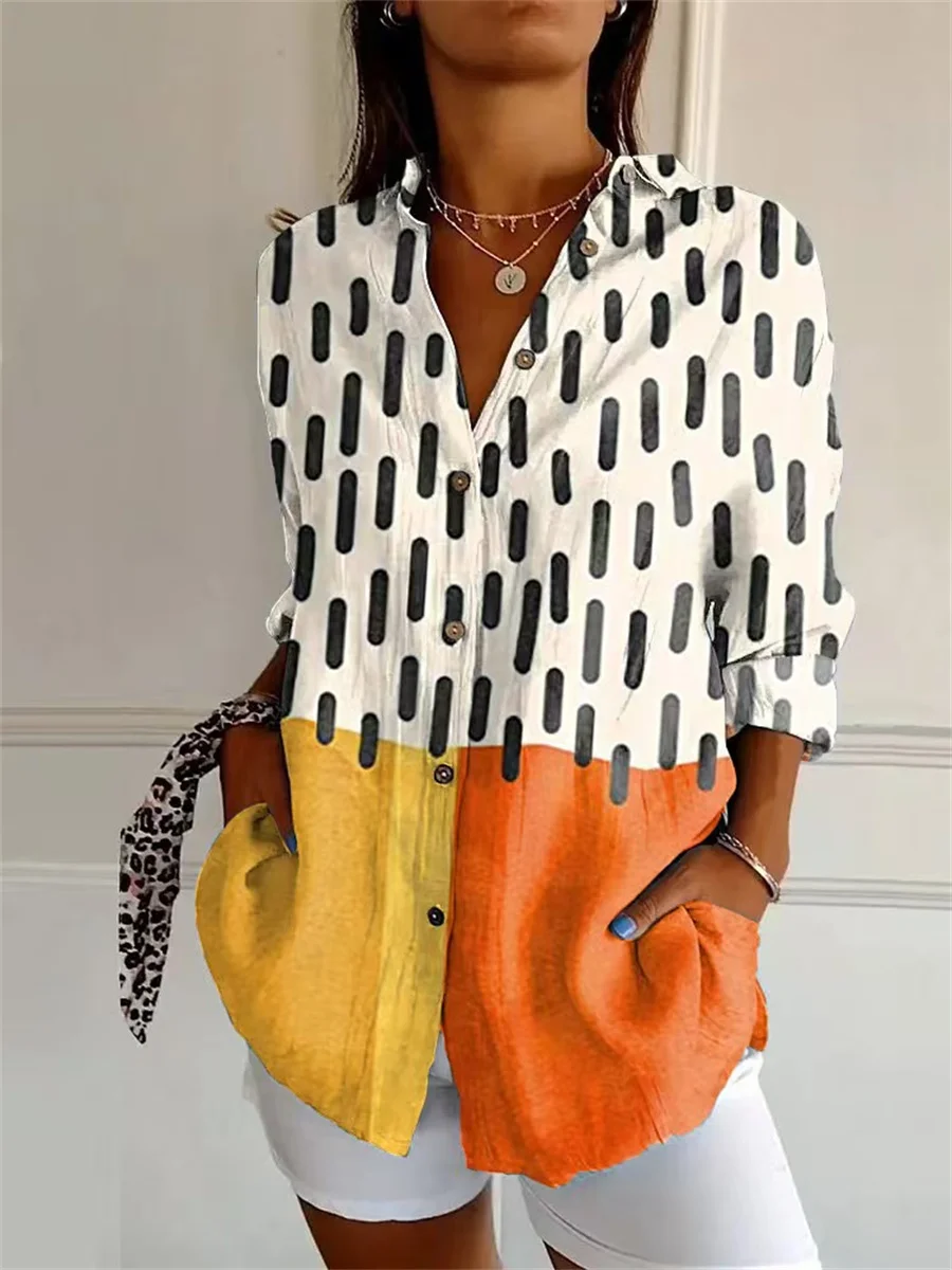 

Fashionable and elegant women's shirts loose long sleeves plus size shirts dropped shoulder women's shirts casual tops