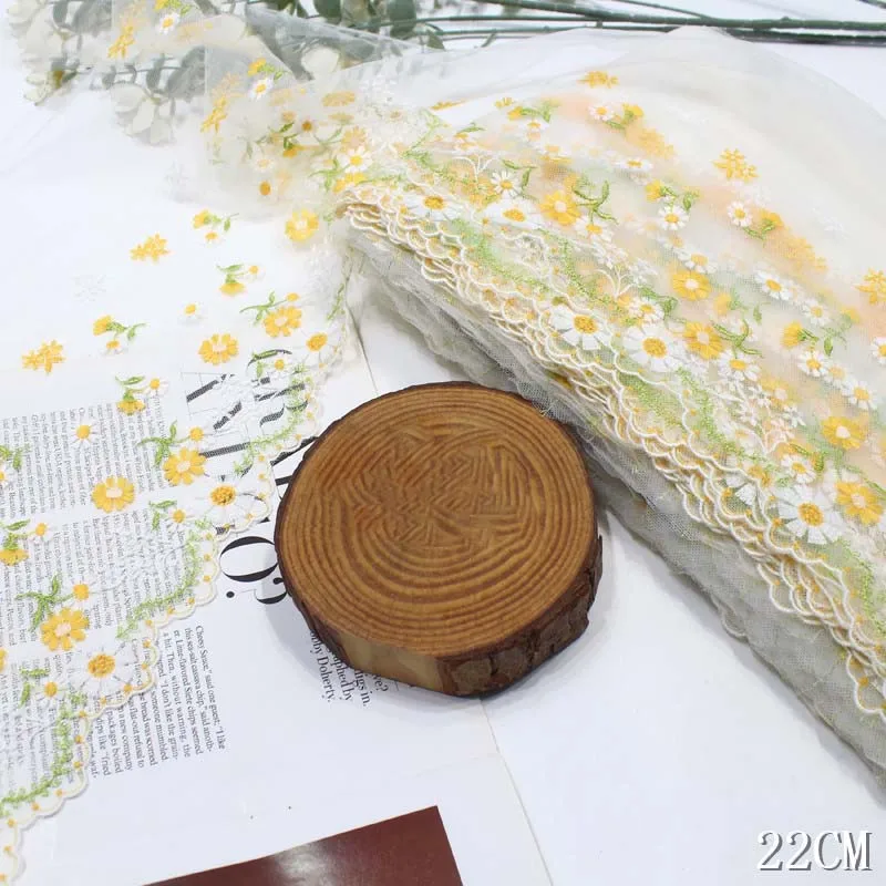 31Yards Daisy Floral Lace Fabric For Underwear Embroidered Trim Flower Diy Handmade Sexy Patchwork Laces Sewing Supplies Craft