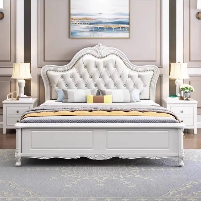 Insert Oak Cheap Double Bed White Kids Wooden Storage Set Queen Double Bed Bedroom Mattress Home Camas De Casal Furniture