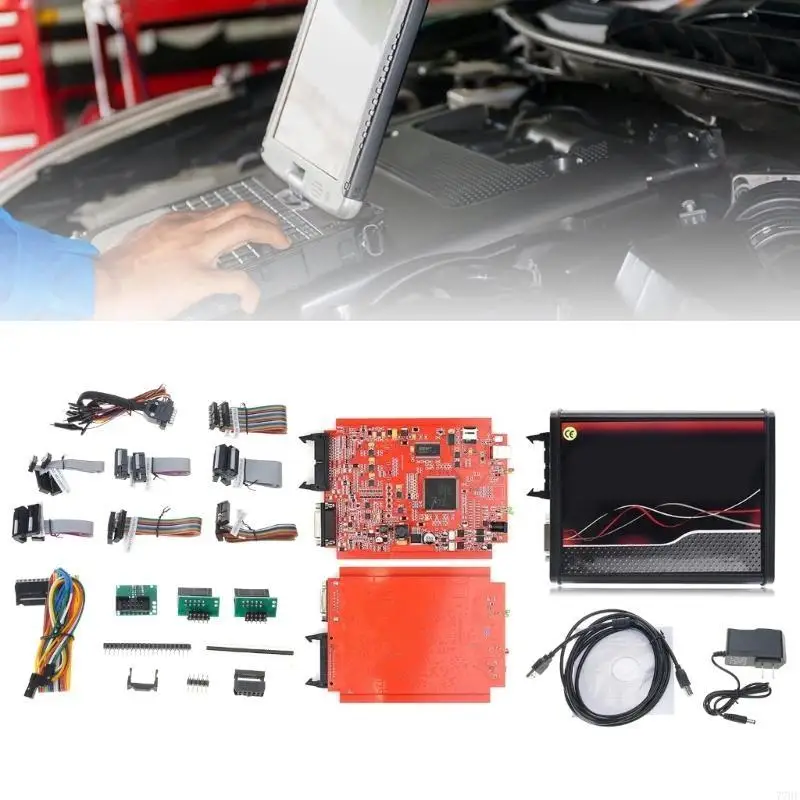 77HF OBD2 مجموعة البرمجة على الإنترنت v2.80 EU Red KESS V5.017 KTAG 7.020 4 LED V2.25 فتح KESS