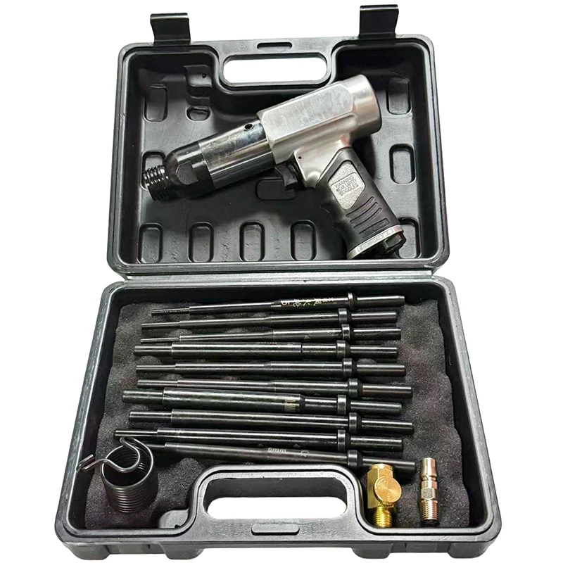 

Pneumatic Valve Guide Disassembly Tool with 10 Punch Rods 5/5.5/6/6.5/7/8/9/9.5/10/11mm