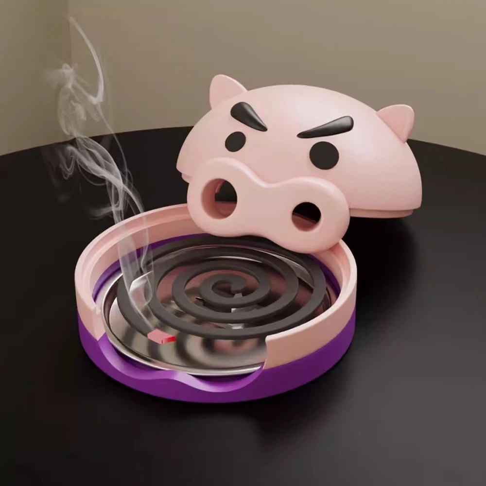 

Современный держатель катушки от комаров в виде свиньи с подносами, противомоскитная модная курильница из сандалового дерева, украшение для дома