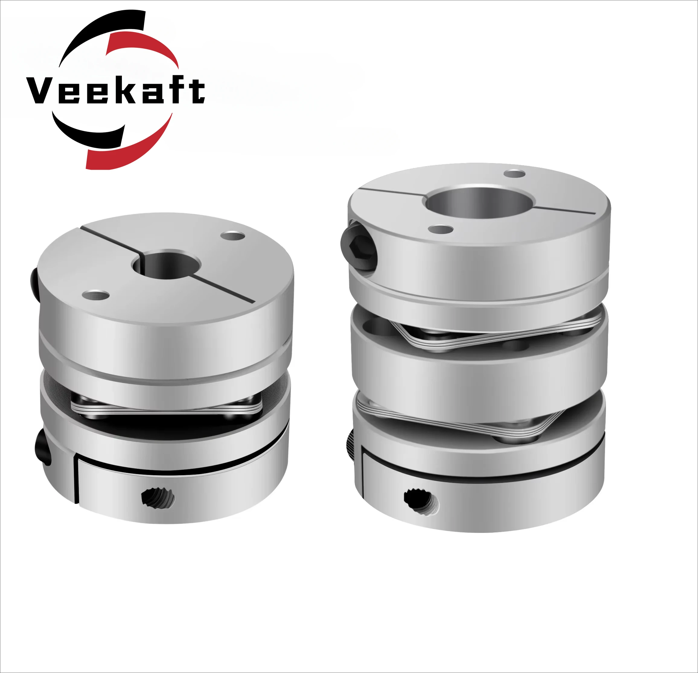 Customized! Aluminum Alloy D19L19 D26L26 D34L32 Single Diaphragm Coupling Elastic Joint Ball Screw Step Servo Motor Encoder Part