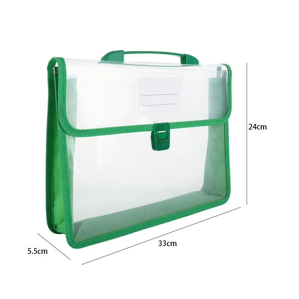 A4 File Folder Office Supplies Accordion File Pouch Home Organization File Folder File Wallet Document Bag File Storage Bag