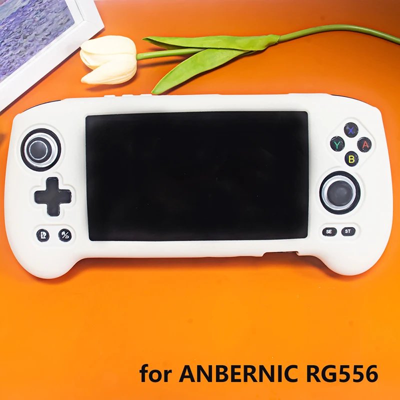 Dust-Proof Silicone Game Console Protective Case For ANBERNIC RG556 Handhold Gaming Machine Protector Gamer Accessories