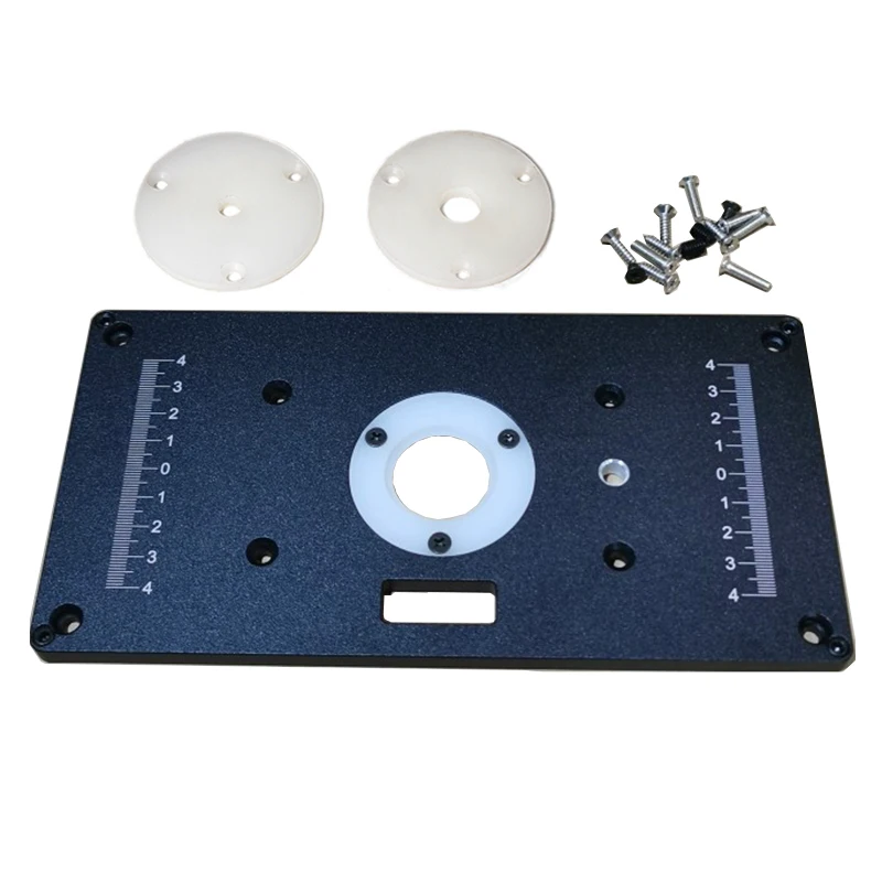 Aluminum Flip Board W/ Lift Refit Tools Router Table Insert Plate Pressing Base For Makita 0700c Trimming Machine Tools