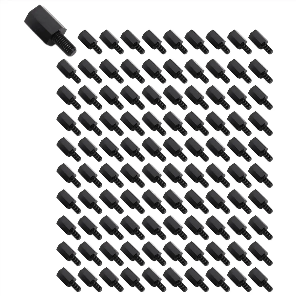 ~Upgraded 2026-100Pcs M3 Thread 8mm+6mm PCB Fixed Nylon Hex Standoff Spacer Pillar