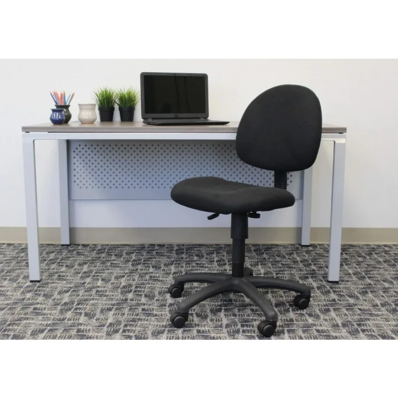 Perfect Posture Delux Fabric Task Chair with Adjustable Arms in Black