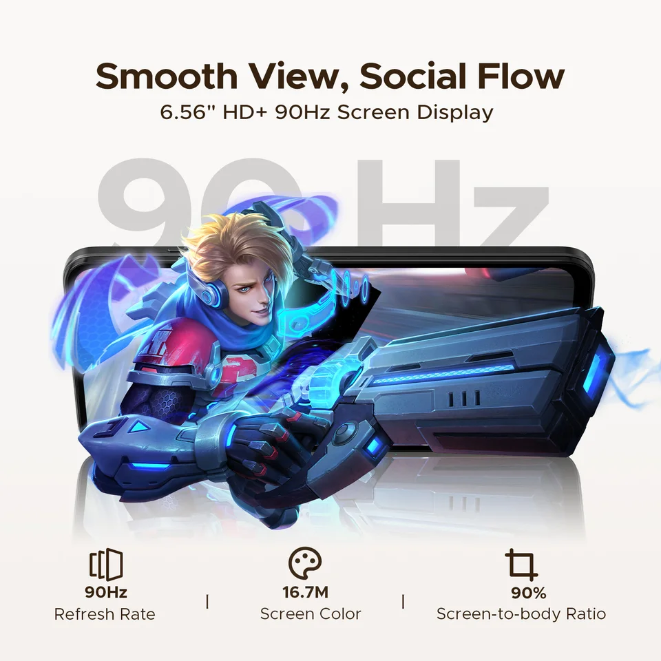 Global Version DOOGEE Note56 X Android 16 Smart phone 6.56