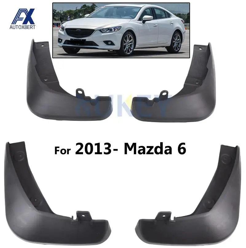 Set Car Mud Flaps For Mazda 6 (GJ) Atenza 2013-2017 2018 2019 Mudflaps Splash Guards Mud Flap Mudguards Fender 2014 2015 2016