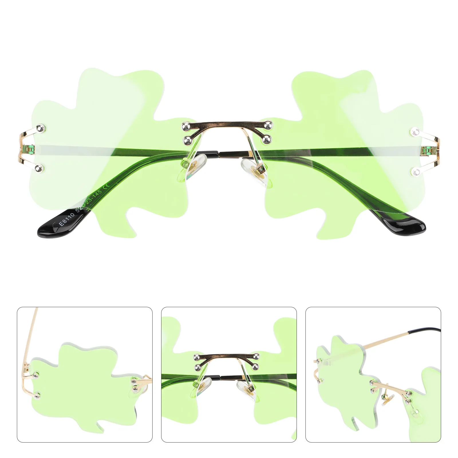 

1Pair Ireland St Patrick's Day Creative Glasses Clover Eyewear Party Photo Props Lightweight Festival Party Favors