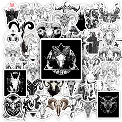 Demon Goat Head Dark Aesthetic Sticker Black White Tattoo DIY Toy Decorative Decal for Phone Luggage Laptop Scrapbook Waterproof