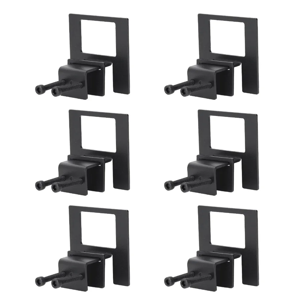 1 Set Easy To Install Steel Mattress Slide Stopper Black 3.15*2.95in Anti Slip Mattress Gasket Mattress Gripper For Daily Use