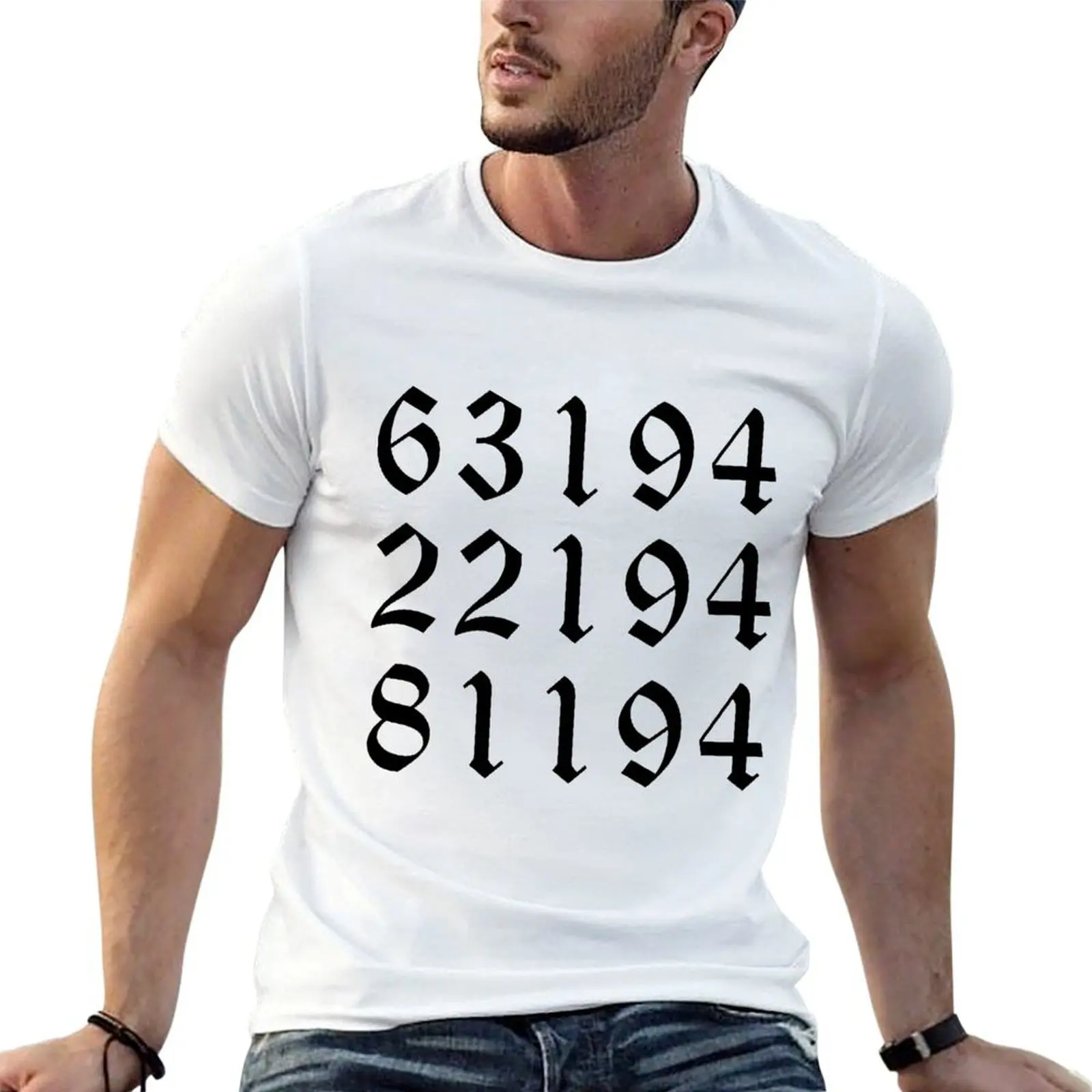 The Promised Neverland numbers T-Shirt graphics graphic t shirts workout shirts for men