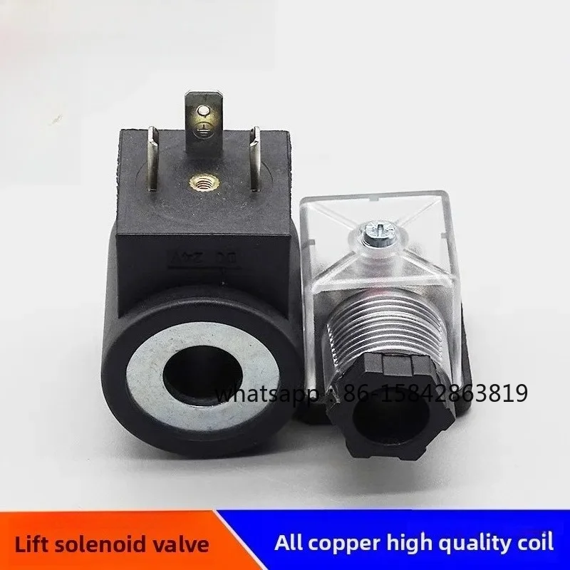 Electric Forklift Elevator Hydraulic Solenoid Valve Plug-in Coil Inner Hole 13 Height 37 DC12V DC24V