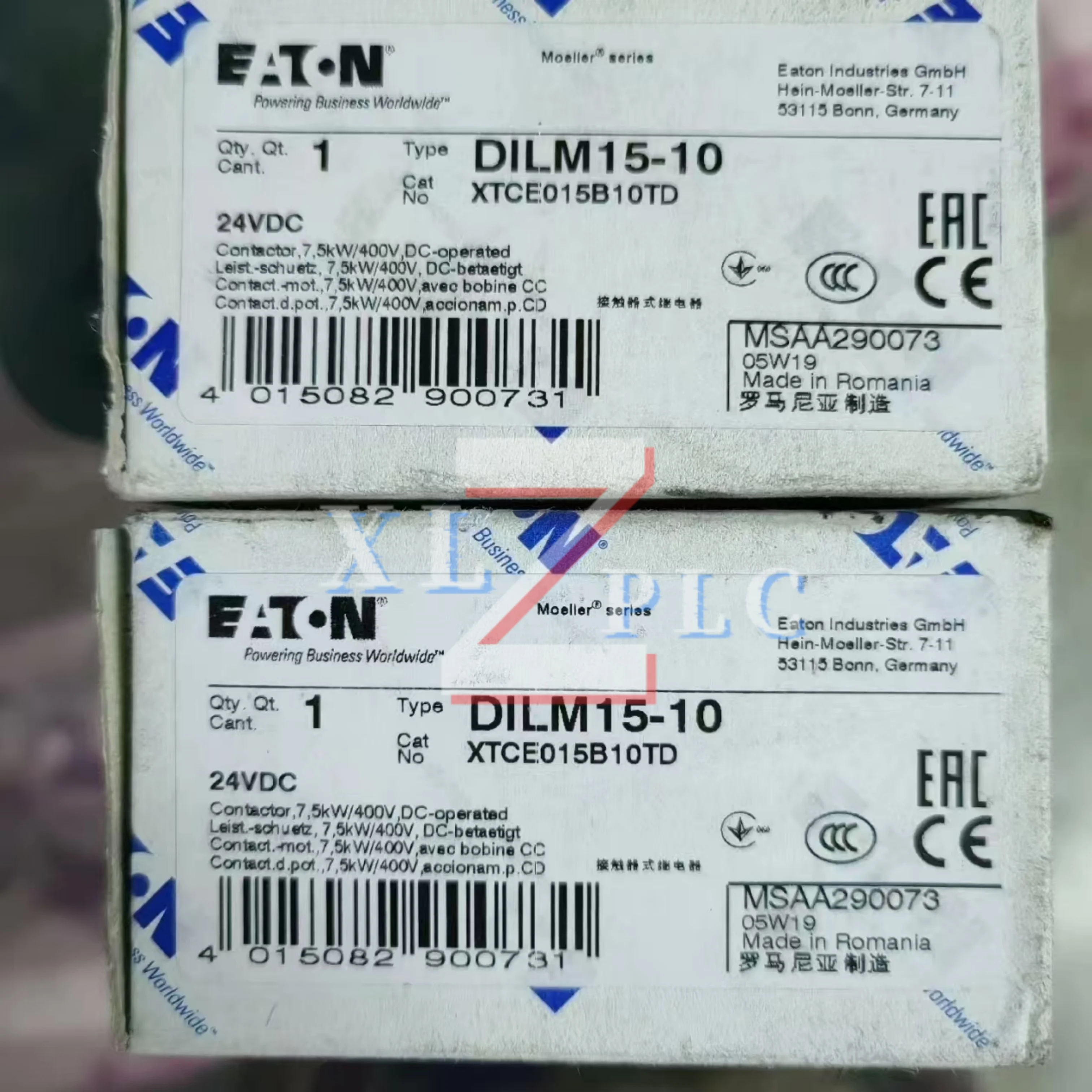 접촉기 새 제품 박스 있음 DILM15-10 DC24V DILM40-11N 230V50/60HZ DILM65(RDC24)