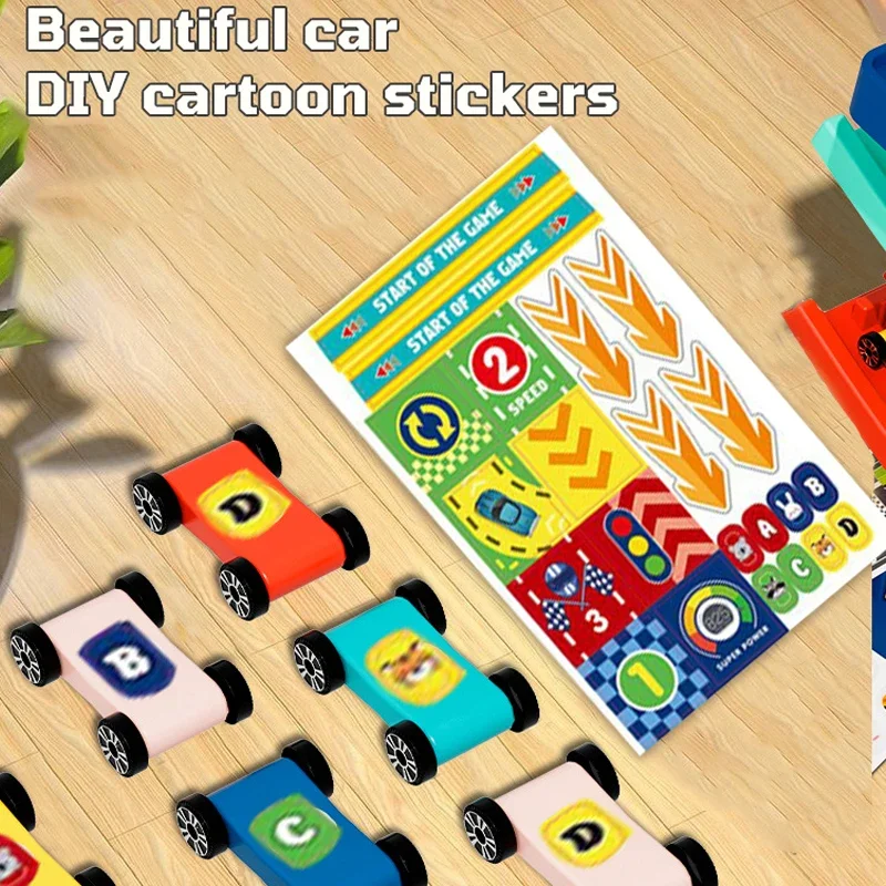 Pista scorrevole Auto Mini Auto Inerzia Ragazza Bambino Ragazzo di 3 anni Giocattolo Puzzle multistrato Scivolo Auto da corsa Pista educativa per i bambini