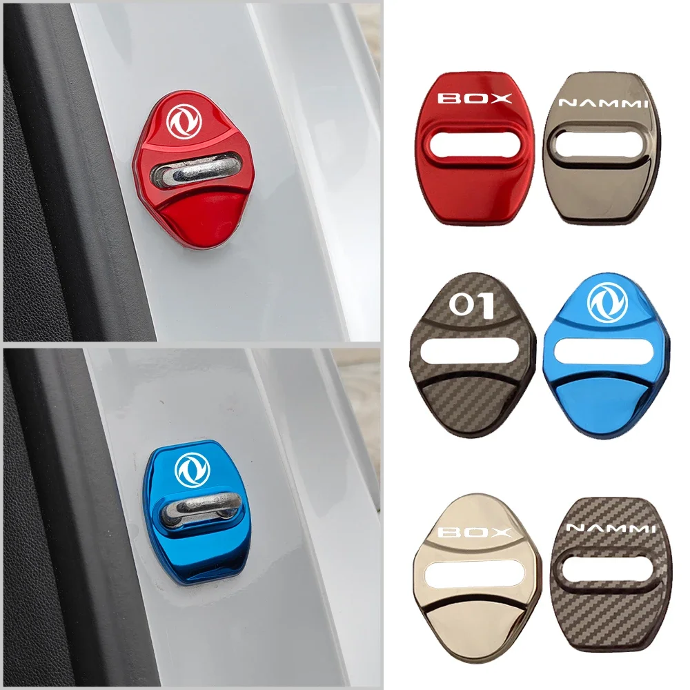 4PCS Car Door Lock Cover For Dongfeng Nammi EV Nammi 01 EX1 BOX 2021 2022 2023 2024 2025 Car Door Lock Buckle Protective Cover