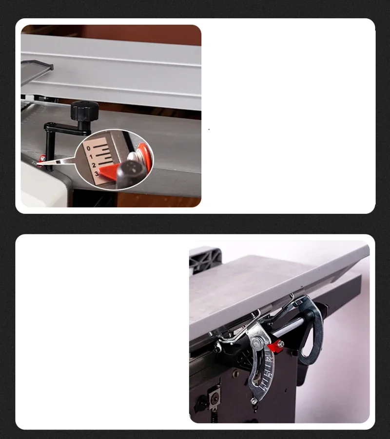 Automatic Feeding Desktop Combination Planer, Household Integrated Flat & Pressure Woodworking Thicknessing Machine