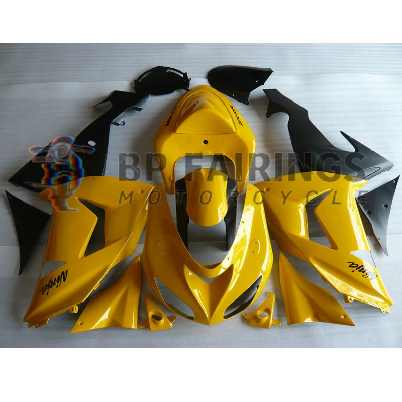 Fairing Kit For KAWASAKI NINJA ZX-10R Motorcycle Full fairings ZX10R 06 07 ZX1000 2006 2007 Bodyworks set Yellow