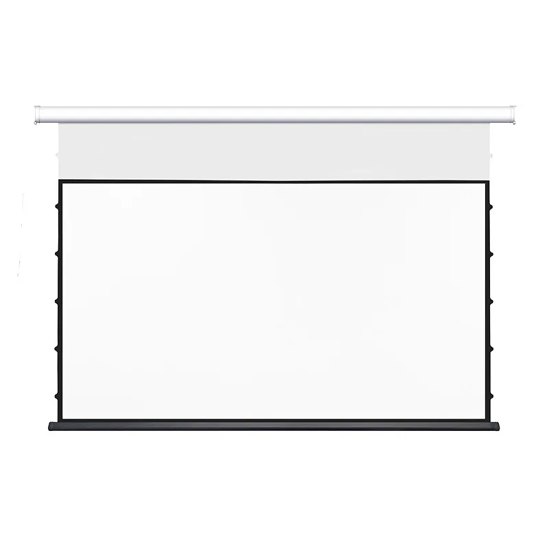 

84-150inch electronic suspended photon projection screen high gain home automatic lift hidden embedded