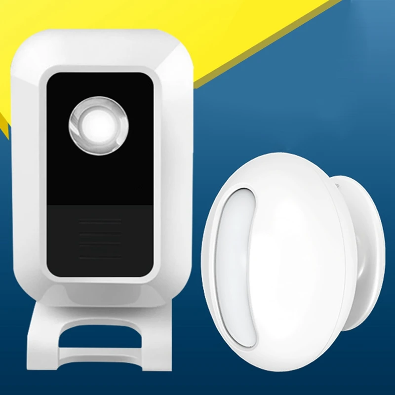 1 комплект входа в магазин, инфракрасный разделенный датчик, дверной звонок, беспроводной датчик, дверной звонок, датчик движения, звонок