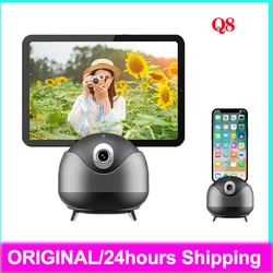 Q8 Auto Face Tracking Gimbal Stabilizer AI Follow-Up Video Tripod Phone Tablet Tracking Holder 360 Rotation Selfie Stick
