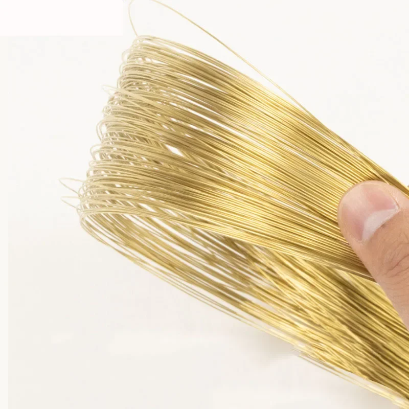

1/2/5/10Meter Solid Brass Wire Soft Metal 0.3mm 0.5mm 0.7mm 1mm 1.2mm 2mm 2.5mm 3mm 4mm 5mm For DIY Jewelry Making Craft